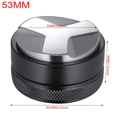 1-4 bucăți 3 unghiuri cu bază plată tamper cafea portafiltru fără fund 51mm 53mm 58mm 304 oțel inoxidabil 304 tampers instrumente suport din lemn