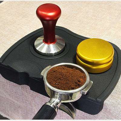 Бариста Кафе Противохлъзгаща подложка Espresso Latte Art Pen Подложка за набиване на държач Подложка за набиване на съдове за кафе Набиване на кафе Мека силиконова подложка за кафе