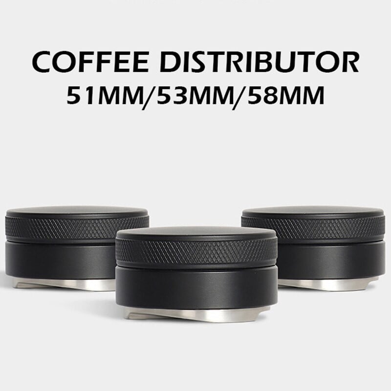 51/53/58MM állítható kávéelosztó 304 Rozsdamentes acél porkalapács kávétartozékokhoz Barista