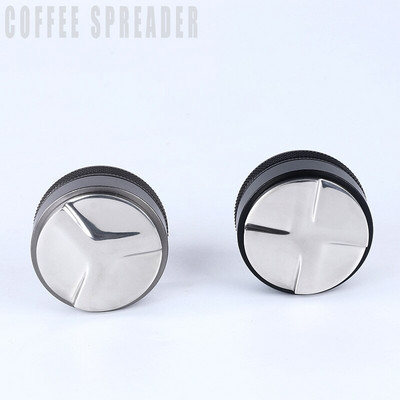 Distribuitor de cafea și tamper, se potrivește pentru nivelator de cafea cu două capete, adâncime reglabilă - Tampere de mână profesionale espresso 51/53/58mm