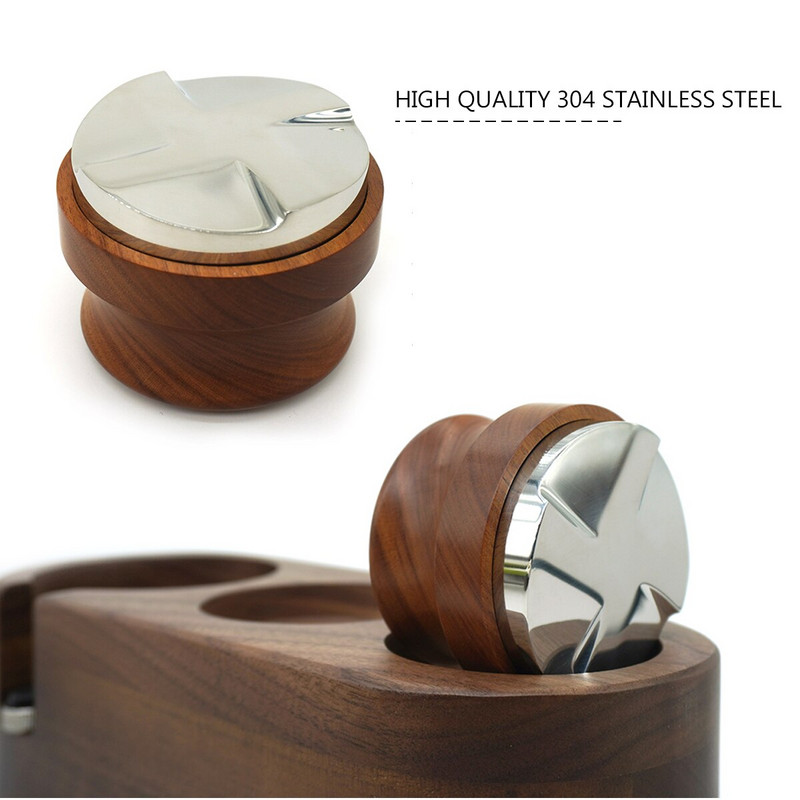 51/53/58 mm Kavos tamperė, keturių kampų šlaitai Espreso kavos skirstytuvas Rūgšties šakelė Kavos miltelių plaktukas Espresso Barista Priedai