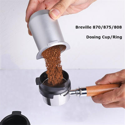 Breville 870/875/808 doseerimistass 53 mm kohvi nuusutav kruusi pulbri söötur Fit espressomasina portafilter kohvi tamper pulber