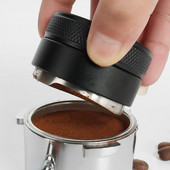 Razdjelnik kave, Alat za distribuciju espressa/izravnavač, 3 kutna nagiba, podesivi nabijač za dlan, odgovara 51/53/58 mm portafilteru