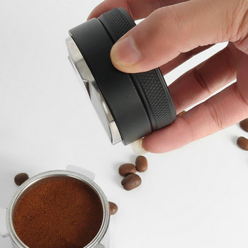 Разпределител за кафе, инструмент за разпределяне на еспресо/изравнител, 3 ъглови наклона, регулируема набивка за дланта, подходяща за 51/53/58 мм портафилтър