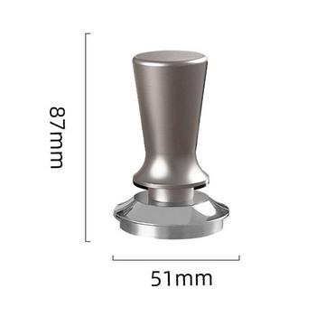 51/53/58mm βαθμονομημένο τάμπερ πίεσης για καφέ και εσπρέσο - 304 ανοξείδωτο ατσάλι με οριζόντιο εργαλείο βάσης ελατηρίου για Barista