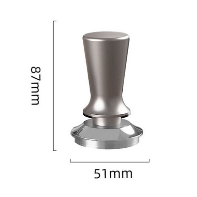 51/53/58 mm kalibrált nyomásszabotázs kávéhoz és eszpresszóhoz - 304 rozsdamentes acél rugós talpú vízszintes szerszám Barista számára
