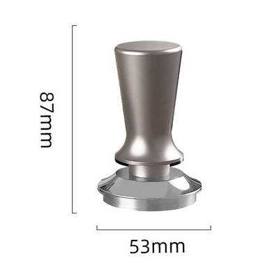51/53/58 mm kalibrált nyomásszabotázs kávéhoz és eszpresszóhoz - 304 rozsdamentes acél rugós talpú vízszintes szerszám Barista számára