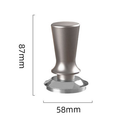 51/53/58 mm kalibrált nyomásszabotázs kávéhoz és eszpresszóhoz - 304 rozsdamentes acél rugós talpú vízszintes szerszám Barista számára