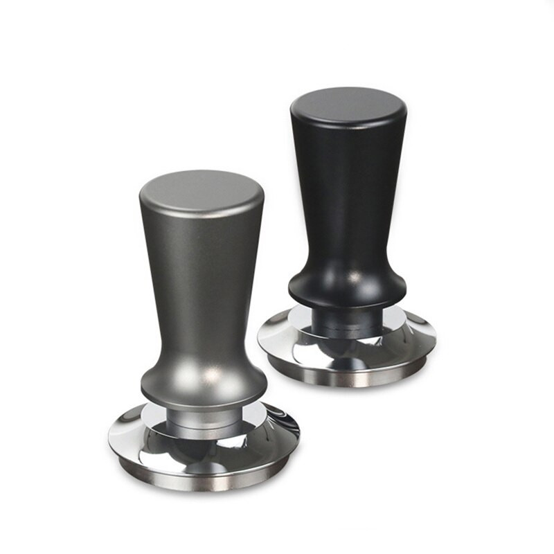 51/53/58 mm kalibrált nyomásszabotázs kávéhoz és eszpresszóhoz - 304 rozsdamentes acél rugós talpú vízszintes szerszám Barista számára