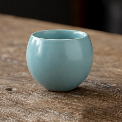 CHANSHOVA 100 ml kínai stílusú Crackle kerámia teás csészealj készlet kávéscsészék csészealj Kína ru kemence porcelán H584