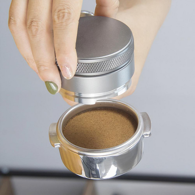 304 rozsdamentes acél kávépor prés 51mm/53mm/58mm kávéelosztó állítható kávéalap kávétartozék készülék