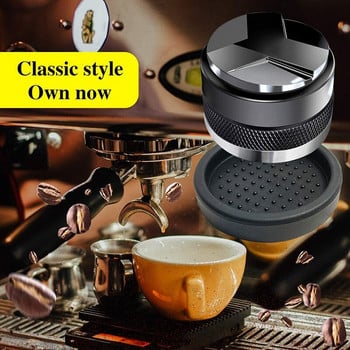 Διανομέας καφέ 51 mm & Tamper, 51 mm για Delonghi Dedica Portafilter με τάμπερ σιλικόνης, ρυθμιζόμενο βάθος