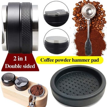 Διανομέας καφέ 51 mm & Tamper, 51 mm για Delonghi Dedica Portafilter με τάμπερ σιλικόνης, ρυθμιζόμενο βάθος