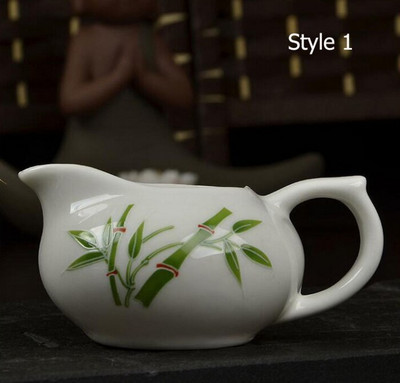 4 stílusú, 130 ml-es kerámia Gong Dao Bei teáscsésze t kézzel készített mintás zöld tea adagoló csészével