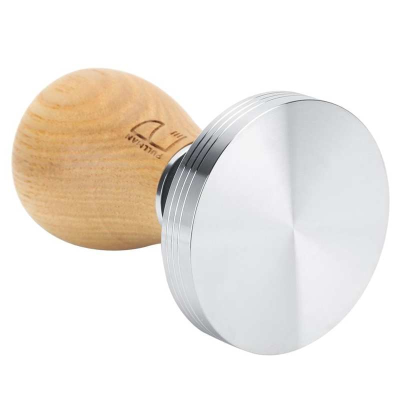 58 mm plokščias kavos maišytuvo paskirstymo įrankis medinė rankena nerūdijančio plieno kavos plaktuko plaktuko kavos priedas