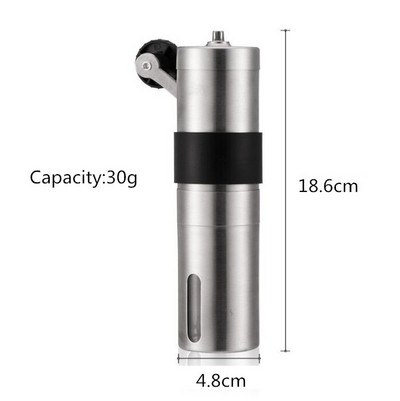 51 mm-es tömör, rozsdamentes acélból készült nehéz, lapos talpú kávé szabotázs eszpresszóhoz, barkácsolás, kézi kávébab-daráló, kávédaráló