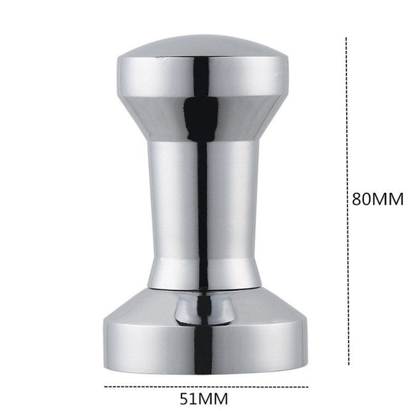 51 mm-es tömör, rozsdamentes acélból készült nehéz, lapos talpú kávé szabotázs eszpresszóhoz, barkácsolás, kézi kávébab-daráló, kávédaráló