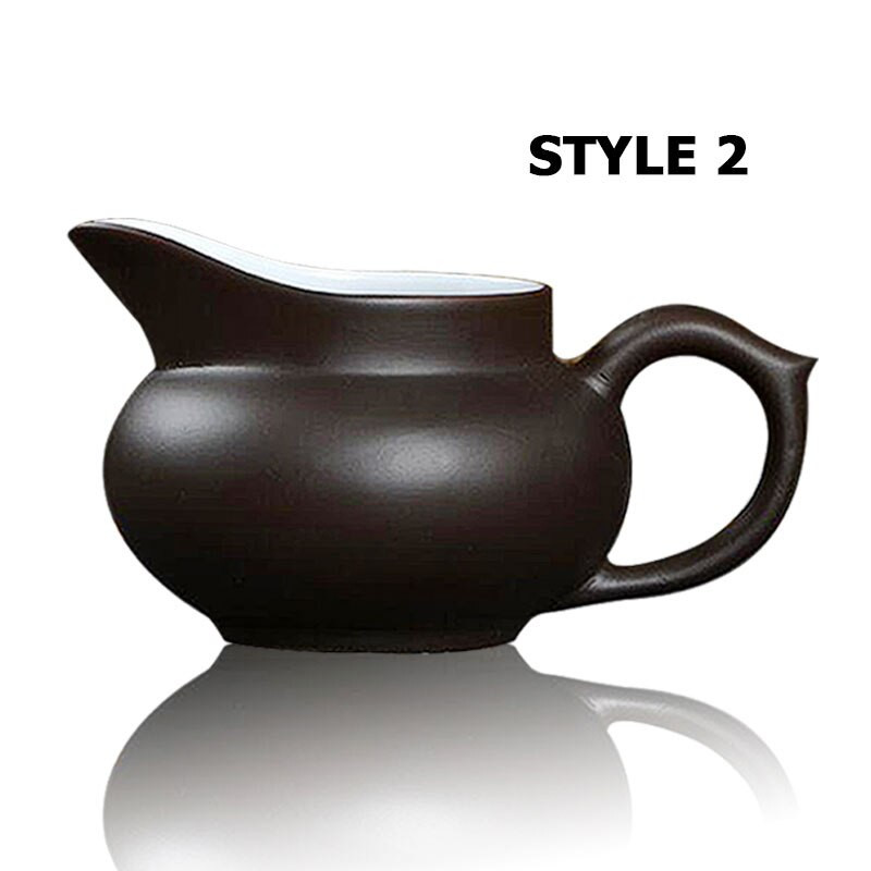 11,5x6,5 cm lila agyag Dong Dai Bei csésze zöld tea Yi Xing Zi Sha Gong Dao Bei 130 ml teaset