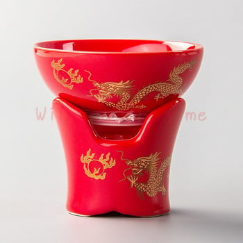 Σετ στραγγιστήρια τσαγιού Φίλτρο φίλτρου Τρυπητό Χειροτεχνίας Εργαλείο τσαγιού Κίνα Κουνγκ Φου Σετ τσαγιού Ceramics Noble Teaset για γάμο και δώρο D015