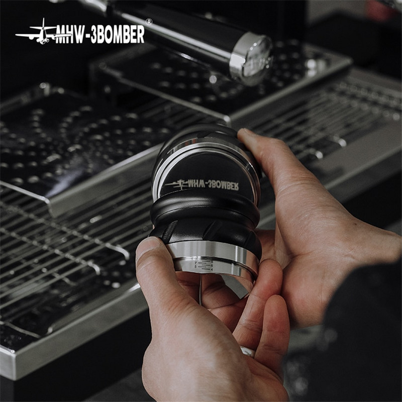 58,35 mm Distributer kave Tamper od nehrđajućeg čelika Podesiva visina Čekić za puder Espresso Tamper Dodatak za kavu za bariste