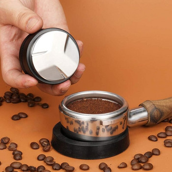 Coffee Tamper 51/53/58/58,35MM 304 Ανοξείδωτο ατσάλι Coffee Distributor Coffee Powder Hammer Convex Base Coffee Accessories