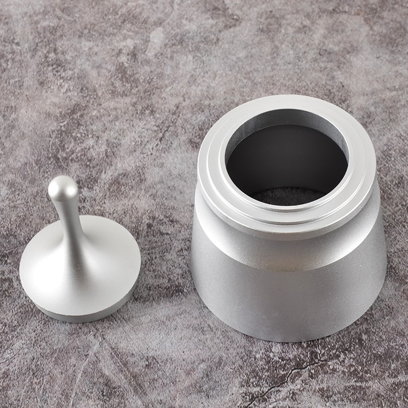 Kávéadagoló gyűrű alumínium ötvözet intelligens por adagoló daráló sörfőző tál csésze Barista eszköz EK43 51/58 mm-es kávészabotázshoz