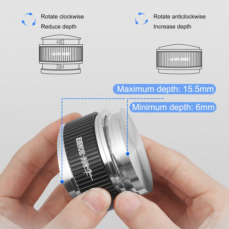 Reguliuojamas dvipusis kavos tamperis 51/53/58 mm espreso miltelių tamperiai plaktukas Profesionalus tampinimo aparatas Barista Priedai