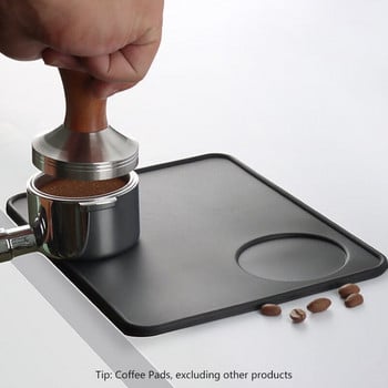 Coffee Tamper Mat Tamping Rest στήριγμα Γωνιακό Edge Pad Μαύρο Office Bar Κατάστημα σιλικόνης Espresso Tamping Mat Tamping Station