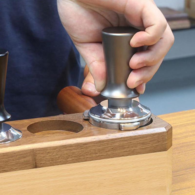 Kávészabotázs állítható mélység kalibrált kávészabotázs rozsdamentes acél espresso nyomáscsökkentő elosztó portaszűrő eszközök