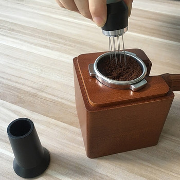 Espresso Blender Metal Wdt Tool & Self Aligning Stand Coffee Cloth Powder Needle Pine Powder Καφετιέρα Μαύρα αξεσουάρ