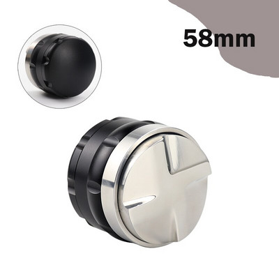 53MM/58MM/58.35MM Kávészabotázs-porkalapács rozsdamentes acél négyszögletes lejtős eszpresszó elosztó szerszám kávétartozék