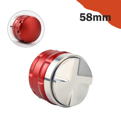 53MM/58MM/58.35MM Kávészabotázs-porkalapács rozsdamentes acél négyszögletes lejtős eszpresszó elosztó szerszám kávétartozék