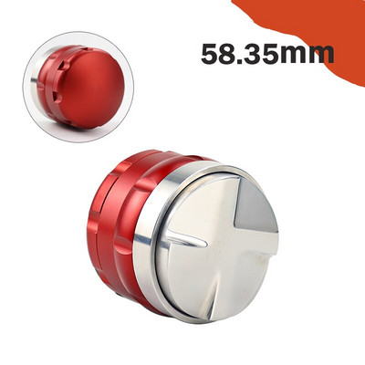 53MM/58MM/58.35MM Kávészabotázs-porkalapács rozsdamentes acél négyszögletes lejtős eszpresszó elosztó szerszám kávétartozék