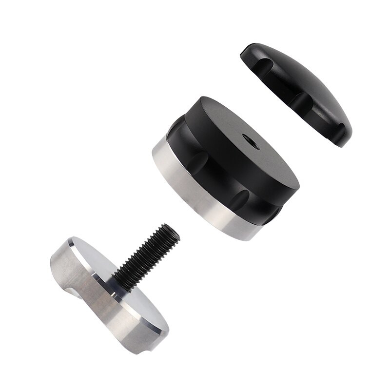 53MM/58MM/58.35MM Kávészabotázs-porkalapács rozsdamentes acél négyszögletes lejtős eszpresszó elosztó szerszám kávétartozék
