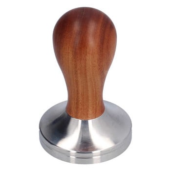 Coffee Tamper 58mm Καμπύλη πρέσα βάσης φαγητού Pull Cup Press Επίπεδη βάση / Καμπύλη βάση Ξύλινο σφυρί για σκόνη καφέ