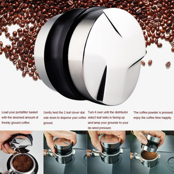 51mm 53mm 58mm Coffee Tamper Cafe Tamper Stand Press Μηχανή καφέ Espresso Διπλό Coffee Mat Needle Barista Αξεσουάρ