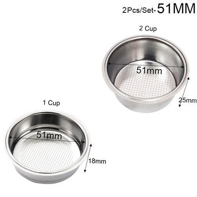 51 mm 53 mm 58 mm Nabijač za kavu Stalak za nabijanje za kavu Preša Aparat za espresso kavu Dvostruka podloga za kavu Igla Dodaci za bariste