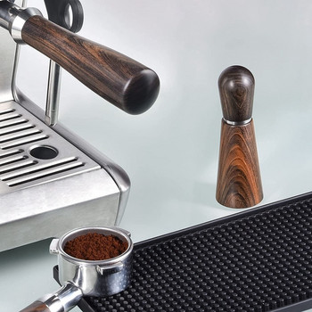 Бъркалка за кафе еспресо Кафе на прах Разпределител за ръчно набиване Дръжка от естествено дърво и дръжка от неръждаема стомана Игла 2021 г. Ново