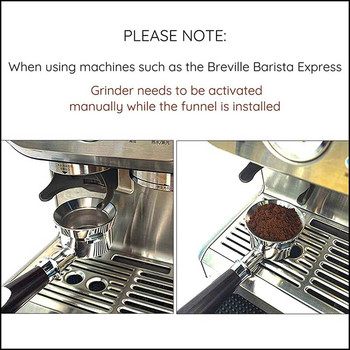 53mm Espresso Tamper & Coffee Distributor and Dosing Funnel Set 54mm - Ταιριάζει σε Portafilter 54mm, Ρυθμιζόμενο Βάθος