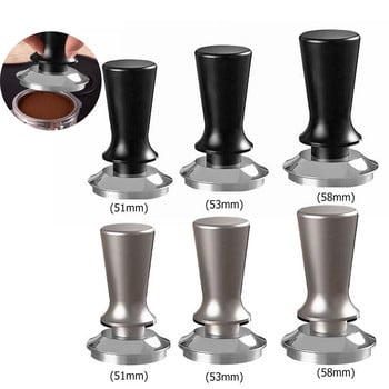 51/53/58mm Constant Level Coffee Tamper Constant Pressure Espresso Press Force Steel Hammer Powder Powder Distributor