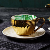 Eszpresszó arab kávéscsésze szett Luxus török étkészlet Reggeli Buborék Tea bögre Kávéscsésze Porcelán Taza De Cafe Desszertcsészék