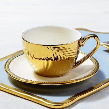 Еспресо Арабски комплект чаши за кафе Турски луксозен сервиз Закуска Bubble Tea Чаша Чаша за кафе Порцеланови Taza De Cafe Десертни чаши