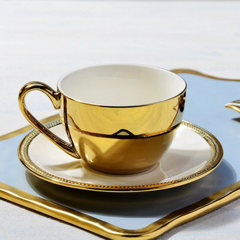 Еспресо Арабски комплект чаши за кафе Турски луксозен сервиз Закуска Bubble Tea Чаша Чаша за кафе Порцеланови Taza De Cafe Десертни чаши