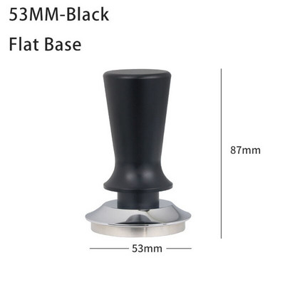 Kalibrált nyomásszabotázs kávéhoz és eszpresszóhoz - 304 rozsdamentes acél rugós talpú vízszintes szerszám Barista 51/53/58mm-hez