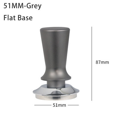 Kalibrált nyomásszabotázs kávéhoz és eszpresszóhoz - 304 rozsdamentes acél rugós talpú vízszintes szerszám Barista 51/53/58mm-hez