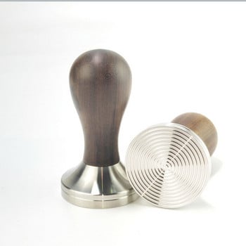 51mm53mm 58mm Tamper for Coffee Wooden Barista Machine Grinder Coffee Tamper Espresso Powder Hammer Coffee accessories