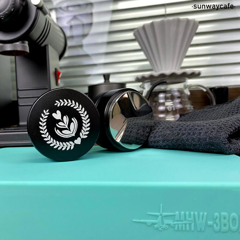 51/53/58mm din oțel inoxidabil Macaron Cafea Tamper Pulbere Ciocan Espresso Tamper Trei unghiuri Accesoriu Distribuitor de cafea