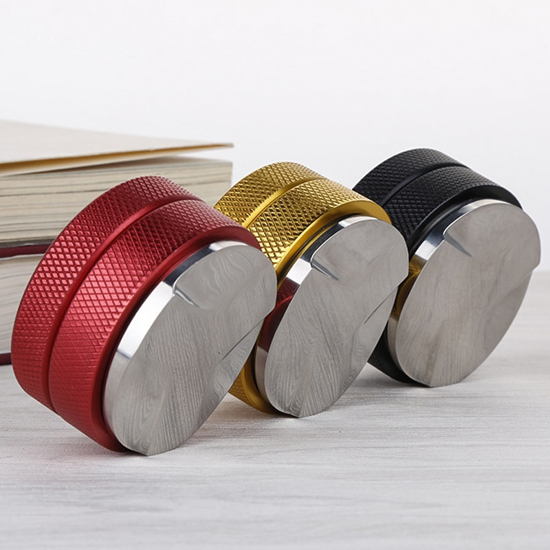 Coffee Tampers Kávéelosztó / Szintező szerszám 58mm, 3 levél lóhere alap - Macaron megjelenés, kávépor prés