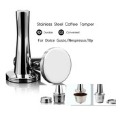 Coffee Stainless Steel Coffee Tamper for Dolce Gusto /Nespresso / Illy Heavy Lapos talpú kávé tamper eszpresszó párna porkalapács