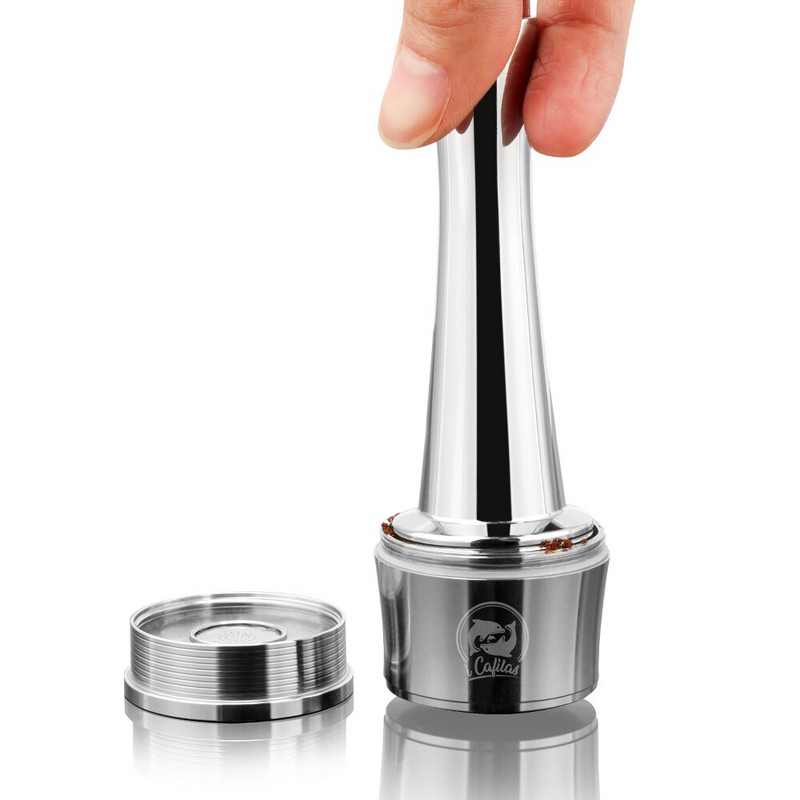 Coffee Stainless Steel Coffee Tamper for Dolce Gusto /Nespresso / Illy Heavy Lapos talpú kávé tamper eszpresszó párna porkalapács
